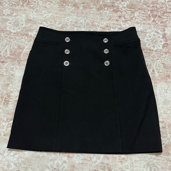 White House Black Market Dresses & Skirts - WHBM Black Mini Skirt with Buttons